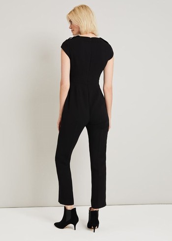 Phase Eight Margot City Jumpsuit Black Canada | SNETYX-602